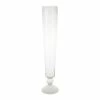 Florabelle - Cello Stripe Cut Glass Vase Large Clear