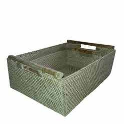 Florabelle - Surya Woven Basket Set Of 2