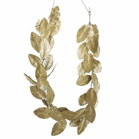 Coastal Home - Christmas Champagne Leaf Garland 18x168cm 3 Coastal Home - Christmas Champagne Leaf Garland 18x168cm