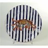 Zanatta - Massed Sousplat W/Cobalt Blue Stripes & Crab 34cm -Cores Da Terra Shop 124071 Large