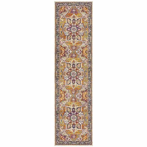 Tapete Rug - Babylon Florette Look Runner Rust 500x80cm 3 Tapete Rug - Babylon Florette Look Runner Rust 500x80cm