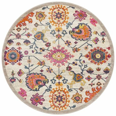 Tapete Rug - Babylon Wildflower Round Rug 150x150cm 3 Tapete Rug - Babylon Wildflower Round Rug 150x150cm