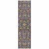 Tapete Rug - Babylon Floral Runner Rug Blue 300x80cm 2 Tapete Rug - Babylon Floral Runner Rug Blue 300x80cm -Cores Da Terra Shop 129628 Large