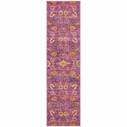 Tapete Rug - Babylon Floral Runner Rug Fuchsia 500x80cm