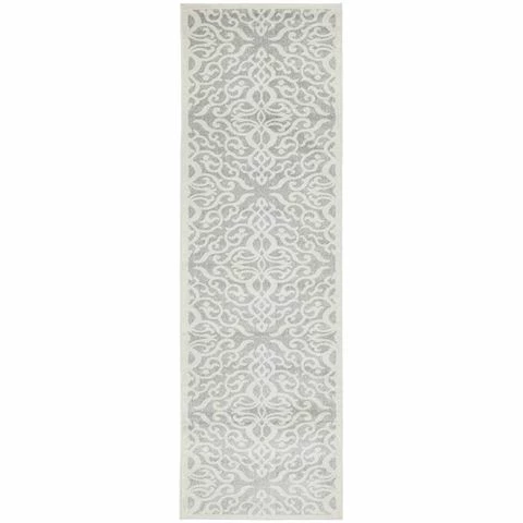 Tapete Rug - Chrome Lydia Runner Rug Silver 500x80cm 3 Tapete Rug - Chrome Lydia Runner Rug Silver 500x80cm