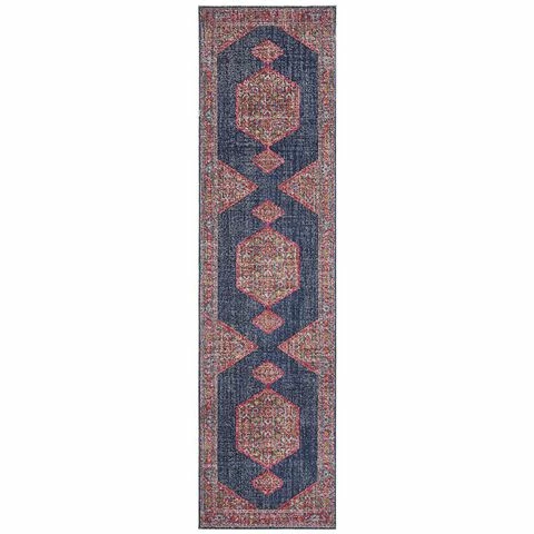 Tapete Rug - Eternal Blend Runner Rug Navy 400x80cm 3 Tapete Rug - Eternal Blend Runner Rug Navy 400x80cm