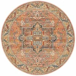 Tapete Rug - Legacy Aztec Round Rug Salmon 200x200cm