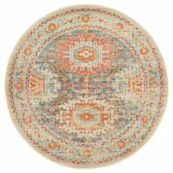 Tapete Rug - Legacy Aztec Round Rug Blue 240x240cm