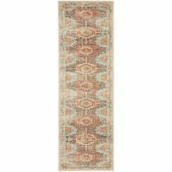 Tapete Rug - Legacy Aztec Runner Rug Blue 300x80cm