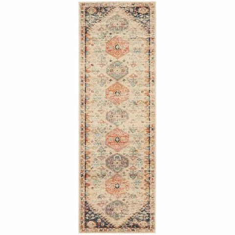 Tapete Rug - Legacy Aztec Runner Rug Multi Colour 300x80cm 3 Tapete Rug - Legacy Aztec Runner Rug Multi Colour 300x80cm