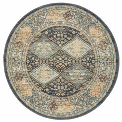 Tapete Rug - Legacy Diamond Round Rug Navy 150x150cm