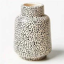 Jones & Co - Black Spotted Vase