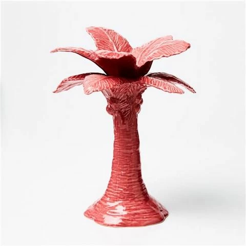 Jones & Co - Palmy Candlestick Pink 3 Jones & Co - Palmy Candlestick Pink