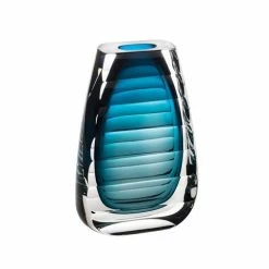 Vista Alegre - Única Collection Ripple Blue Vase