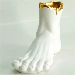 Antartidee - Foot Vase White & Gold