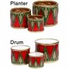 Mark Roberts - Holiday Planter Drum Set 3pce -Cores Da Terra Shop 164718 Large