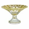 Arte Italica - Vetro Gold Scalloped Footed Bowl 1 Arte Italica - Vetro Gold Scalloped Footed Bowl -Cores Da Terra Shop 166887 Large