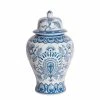 Florabelle - Peacock Porcelain Ginger Jar Large