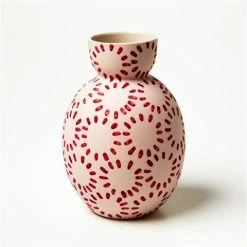 Jones & Co - Happy Circle Flower Vase Pink