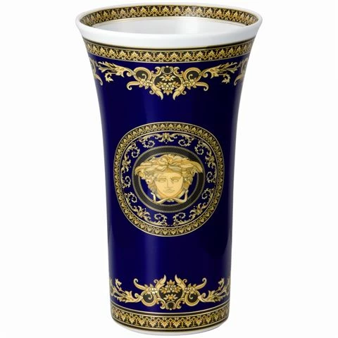 Rosenthal - Versace Medusa Vase Blue 26cm 3 Rosenthal - Versace Medusa Vase Blue 26cm