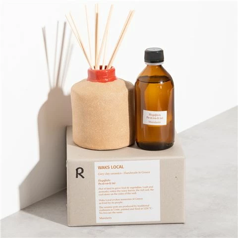 WAKS - Local Clay Ceramic Perivoli Red / Mandarin Diffuser 3 WAKS - Local Clay Ceramic Perivoli Red / Mandarin Diffuser