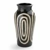 ThemisZ - The Kyklos Pottery Vase White On Black