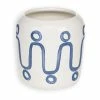 ThemisZ - Cycladic Vase Blue On White Medium 2 ThemisZ - Cycladic Vase Blue On White Medium -Cores Da Terra Shop 407935 Large