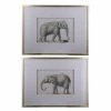 Dasch - Elephant Framed Prints Set Of 2pce 2 Dasch - Elephant Framed Prints Set Of 2pce -Cores Da Terra Shop 415822 Large