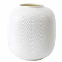 Wedgwood - Folia Rounded Vase White