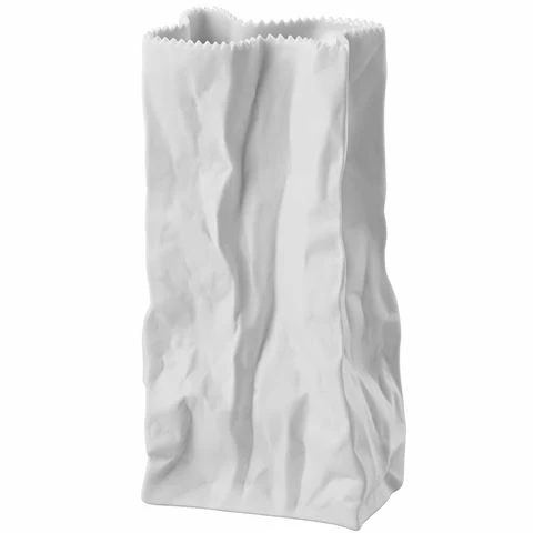 Rosenthal - Paper Bag Vase White 22cm 3 Rosenthal - Paper Bag Vase White 22cm
