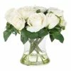 Florabelle - White Rose In Glass Vase 2 Florabelle - White Rose In Glass Vase -Cores Da Terra Shop 447388 Large
