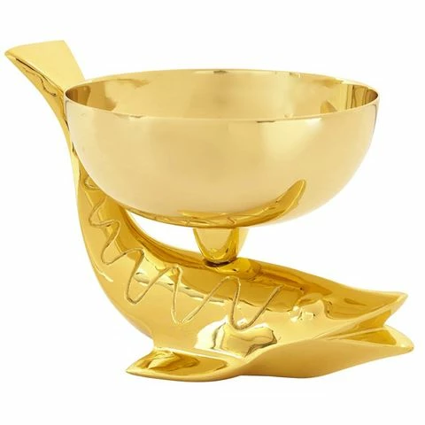 Jonathan Adler - Brass Fish Bowl Low 3 Jonathan Adler - Brass Fish Bowl Low