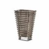 Baccarat - Eye Vase Rectangular Grey Large 30cm