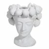 Mode - Lemon Head Lady Vase White 25x27cm -Cores Da Terra Shop 589025 Large