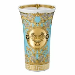 Rosenthal - Versace Prestige Gala Vase Blue 26cm